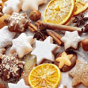 20 servilletas para galletas de Navidad