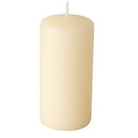 8 Velas Cilndricas  5 cm - Crema