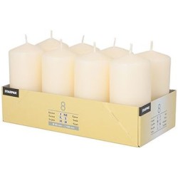 8 Velas Cilndricas  5 cm - Crema. n1