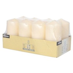 8 Velas Cilndricas  5 cm - Crema. n2