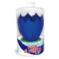 Vela Fuente Musical - Flor Azul