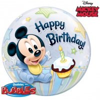 Globo plano burbuja Mickey 1 ao