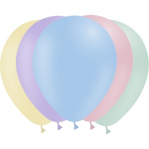 25 Globos Pastel Pequeos Surtidos 13 cm