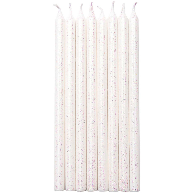 16 Velas Elegance (12 cm) - Blanco Espumoso 