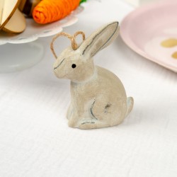 1 Conejo para Colgar en Madera (10 cm) - Nature. n5