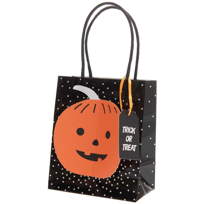 Bolsa de papel pequea para regalo (15 cm) - Calabaza 