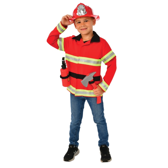 Kit Disfraz Bombero 5-8 aos 