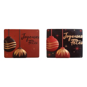 2 Bolas Alivio Happy Holidays Log Ends - Chocolate