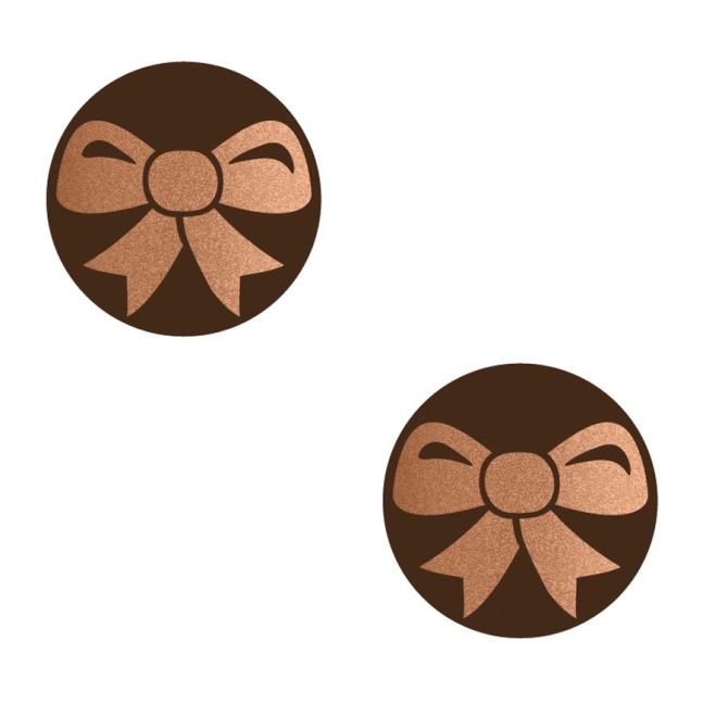 2 Mini Discos Lazo Cobre - Chocolate Negro 