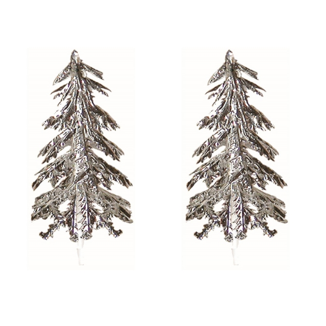 2 picos Arbol de plata (5, 5 cm) - Plstico 