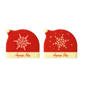 2 extremos Bonnet Happy Holidays - Chocolate blanco