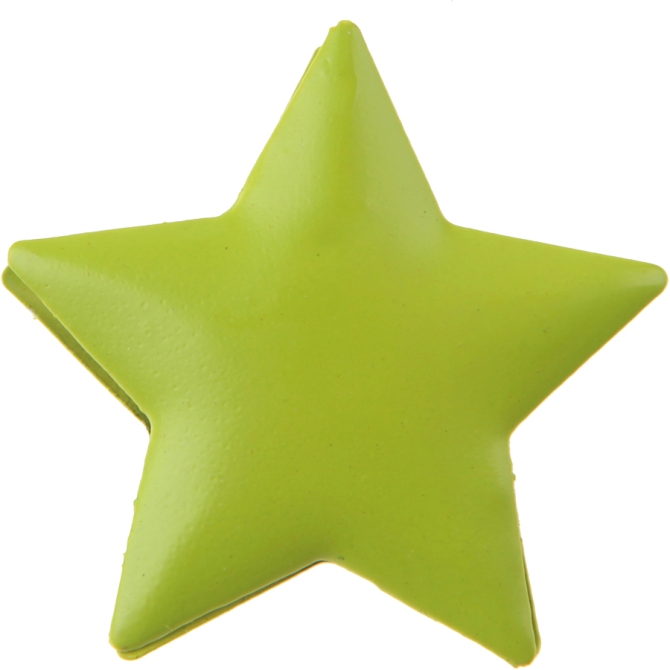 4 clips de estrella verde. 