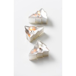 4 Velas rbol Plata (5 cm). n1