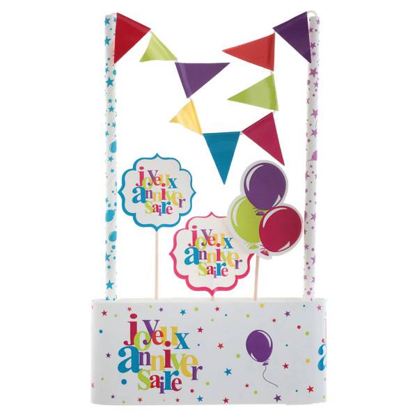 Kit de Decoracin de Tartas - Feliz Cumpleaos 