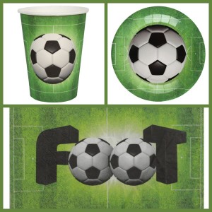 Caja de fiesta de ftbol verde