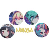 10 Confeti para Espolvorear Manga - Madera