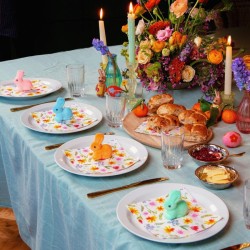 5 decoraciones de conejitos de Pascua - Pastel. n1