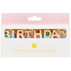 Mini Velas Pastel Feliz Cumpleaos (6 cm). n2