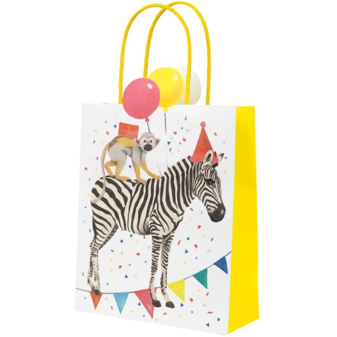 8 Bolsas de regalo Safari Animal Party 