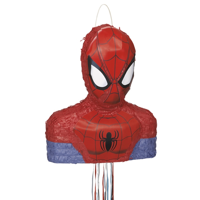 Pull Piata con busto de Spiderman 