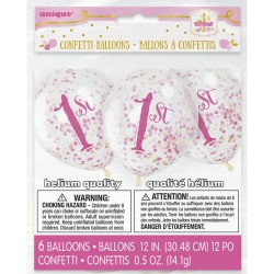 6 Globos Confeti 1 Ao Princesa. n1