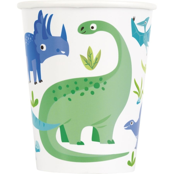 8 vasos Dino 