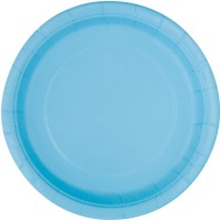 8 Platos - Azul polvo