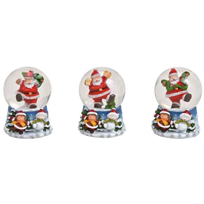 Santa Claus Snow Globe Base Paisaje Snow 