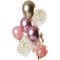 Ramo de 12 Globos Golden Blush