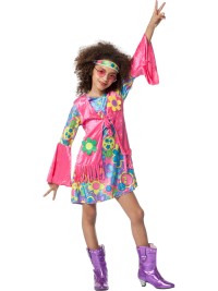 Disfraz infantil de flor hippie talla 164