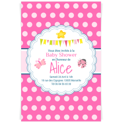 Invitacin para personalizar - Baby Shower Nia. n1