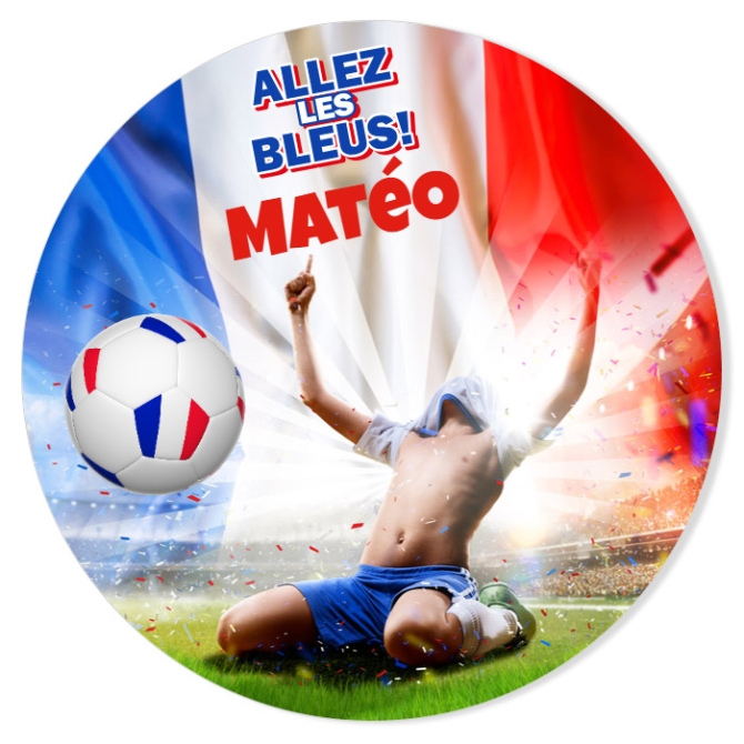 Fotocroc para personalizar - Ftbol Allez les Bleus 