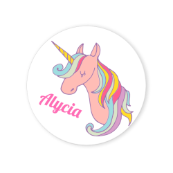 Discos para cupcakes para personalizar - Unicornio. n2