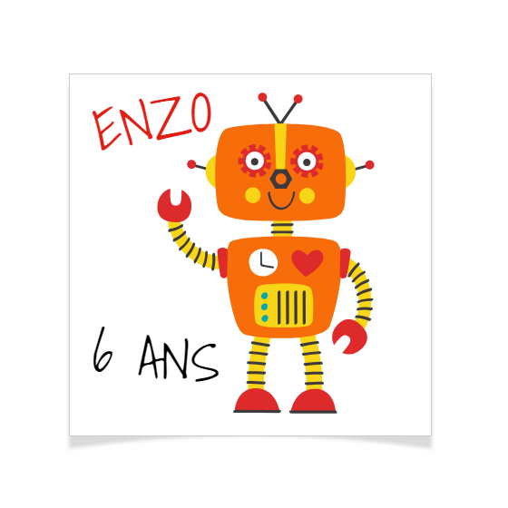 8 Tatuajes para personalizar - Robot Enzo 