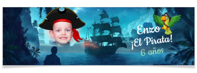 Bandera personalizada - Pirate Ship 