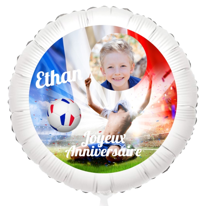 Globo para personalizar - Foto Allez les Bleus 