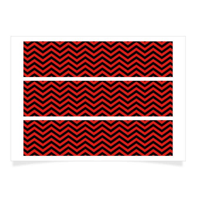 Contornos para personalizar - Chevrons rojos 