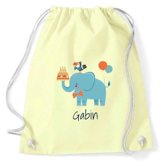 Bolsa de actividades para personalizar - Elefante 