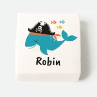 12 Malvaviscos personalizados - Ballena pirata