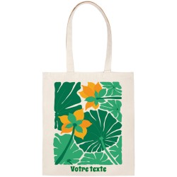 Bolsa de mano personalizable - Hojas tropicales. n2