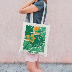 Bolsa de mano personalizable - Hojas tropicales. n6