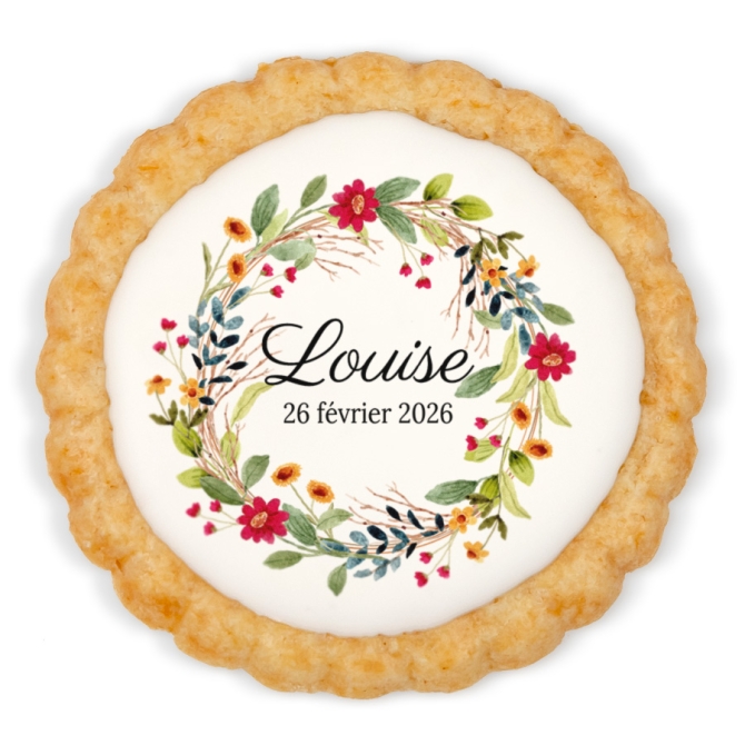 Galleta personalizada - Flores del campo 