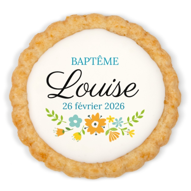 Galleta personalizada - Pequeas Flores 