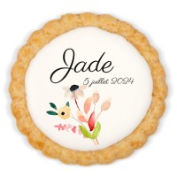 Galleta personalizada - Hermosas Flores