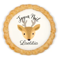 Galleta personalizada - Cervatillo de Navidad