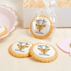 Galleta personalizada - Cervatillo de Navidad. n1