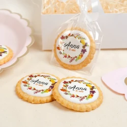 Galleta personalizada - Corona de otoo. n1