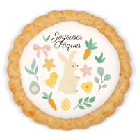 Galleta personalizada - Conejito de Pascua