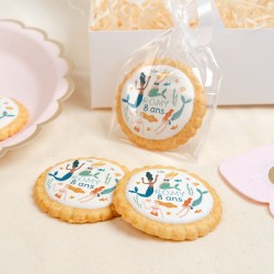 Galleta personalizada - Fiesta de Sirenas. n1