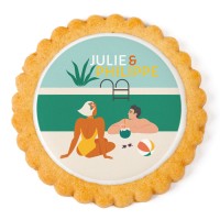 Galleta personalizada - La piscina